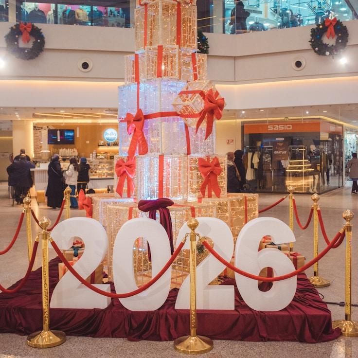 Shopping mall with wide corridors suitable for strollers